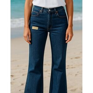 Lee Womens Jeans Blue Size 9/10P Dark Wash Bootcut Low Waist New Fit Stretch NWT